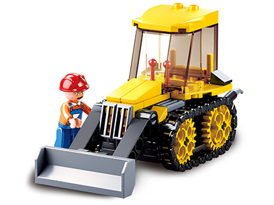 M38-B0377D Sluban Small Bulldozer