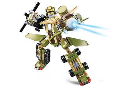 M38-B0636 Sluban Builder King of Land Force 6 into 1