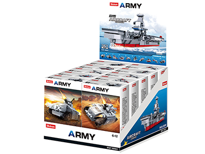 M38-B0661 Sluban Army Aircraft Carrier 10 into 1 Display Box Packing