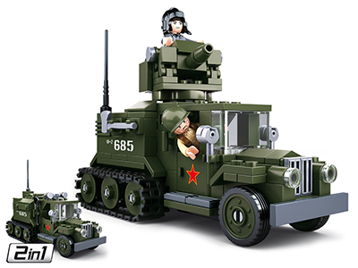 M38-B0685 Sluban Allied Half-Track 2 in 1