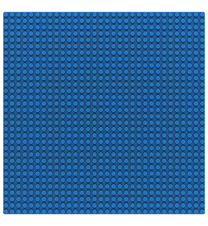 M38-B0833E Plaque de base 32 x 32 bleue Sluban