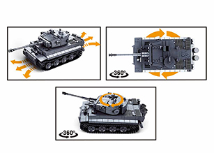 M38-B0851 Sluban RC Duitse Tank