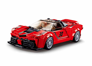 M38-B0955 Sluban Italian Super Car Red