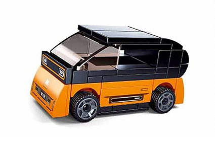 M38-B1067E Sluban - Pull-Back Electric Vehicle 5