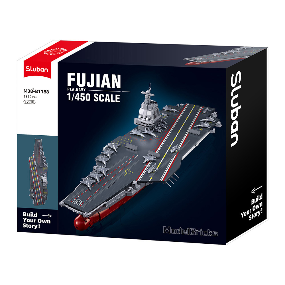 M38-B1188 Sluban - Modelbricks Fujian vliegdekschip