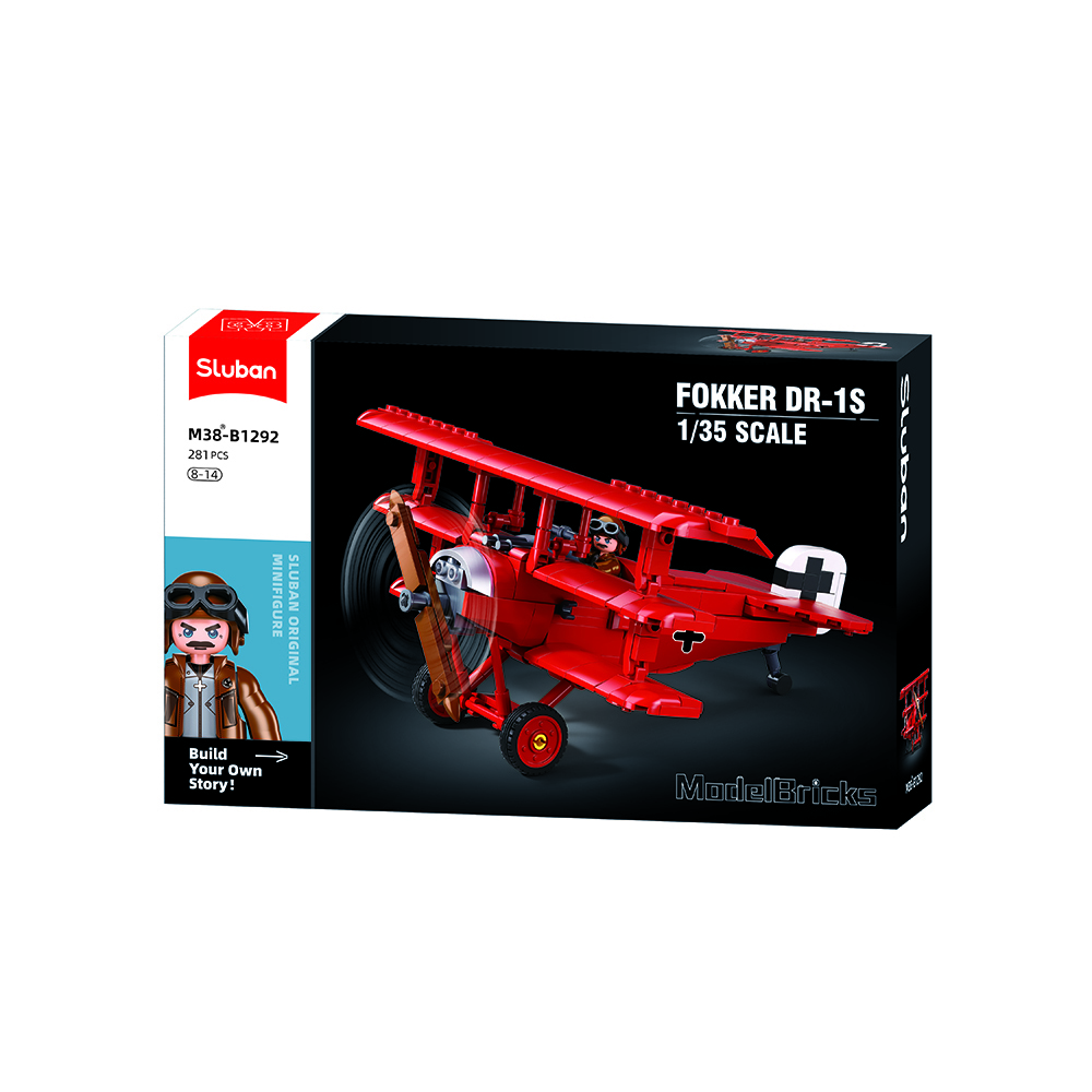 M38-B1292 Modelbricks direvliegtuig Fokker DR-1S 1/35