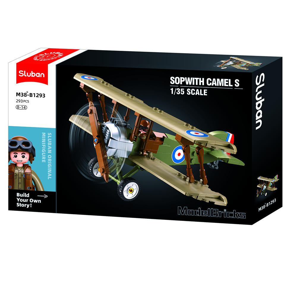 M38-B1293 Model bricks fighter plane Sopwith Camel S 1/35