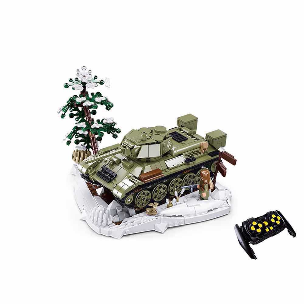 M38-B7072 Sluban - Bricks T34/76 with remote control